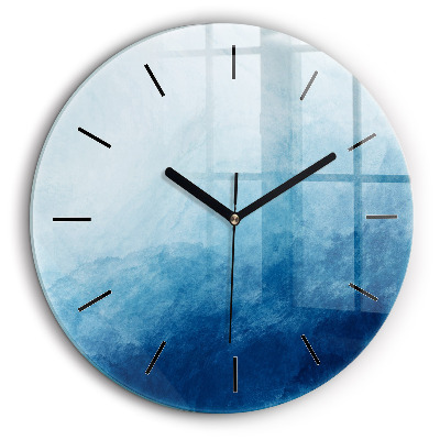 Ceas rotund de perete din sticlă Captarea apei