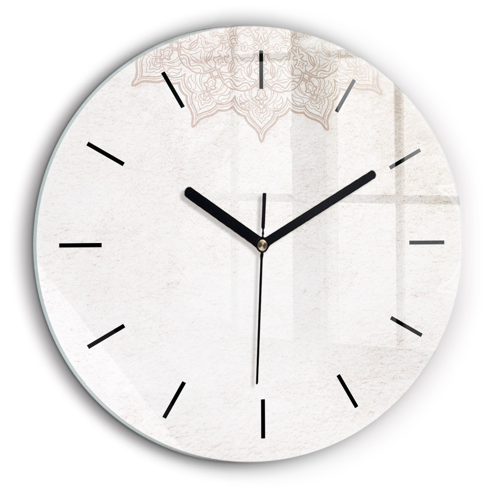 Ceas din sticlă rotund Model decorativ