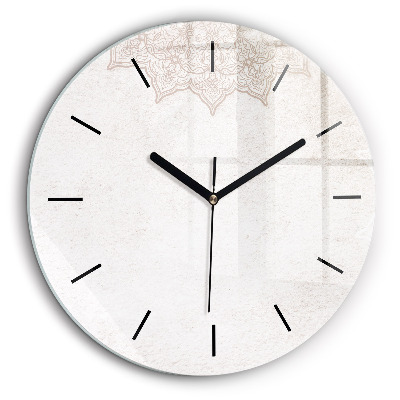 Ceas din sticlă rotund Model decorativ