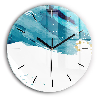 Ceas din sticlă rotund Mișcări de perie