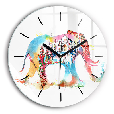 Ceas din sticlă rotund cultura indiană