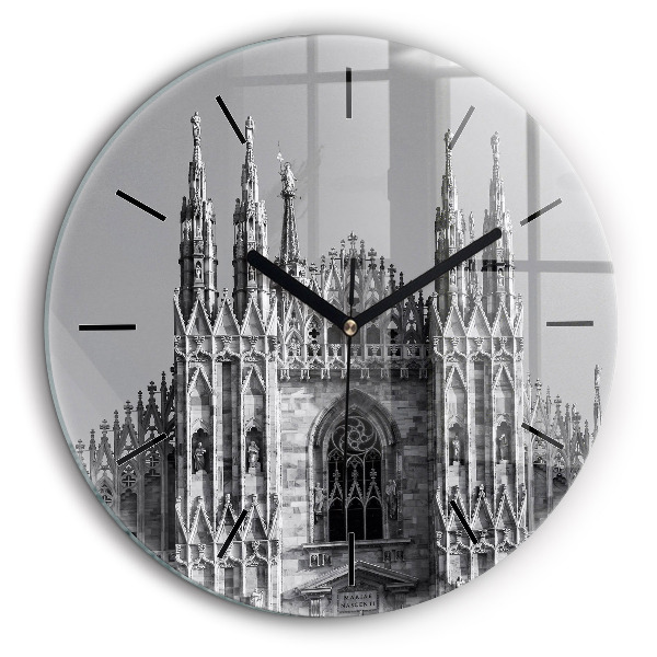 Ceas din sticlă rotund Catedrala Duomo di Milano