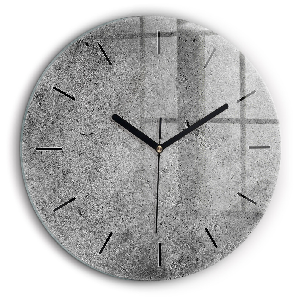 Ceas de sticlă pe perete rotund Perete industrial